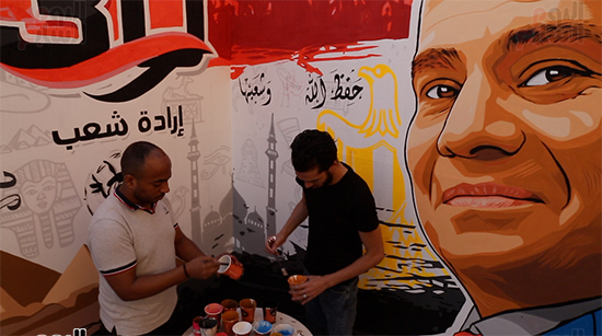 جرافيتي 30 يونيو والرئيس السيسى (1)