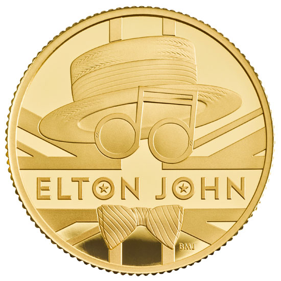 العملة التذكارية للمغنى  إلتون جون