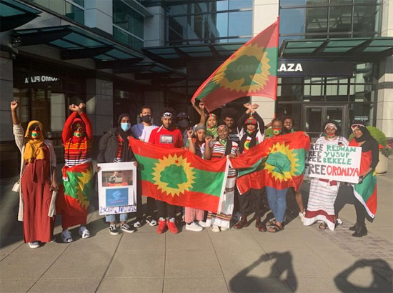  مئات الإثيوبيين فى أمريكا يتظاهرون (2)
