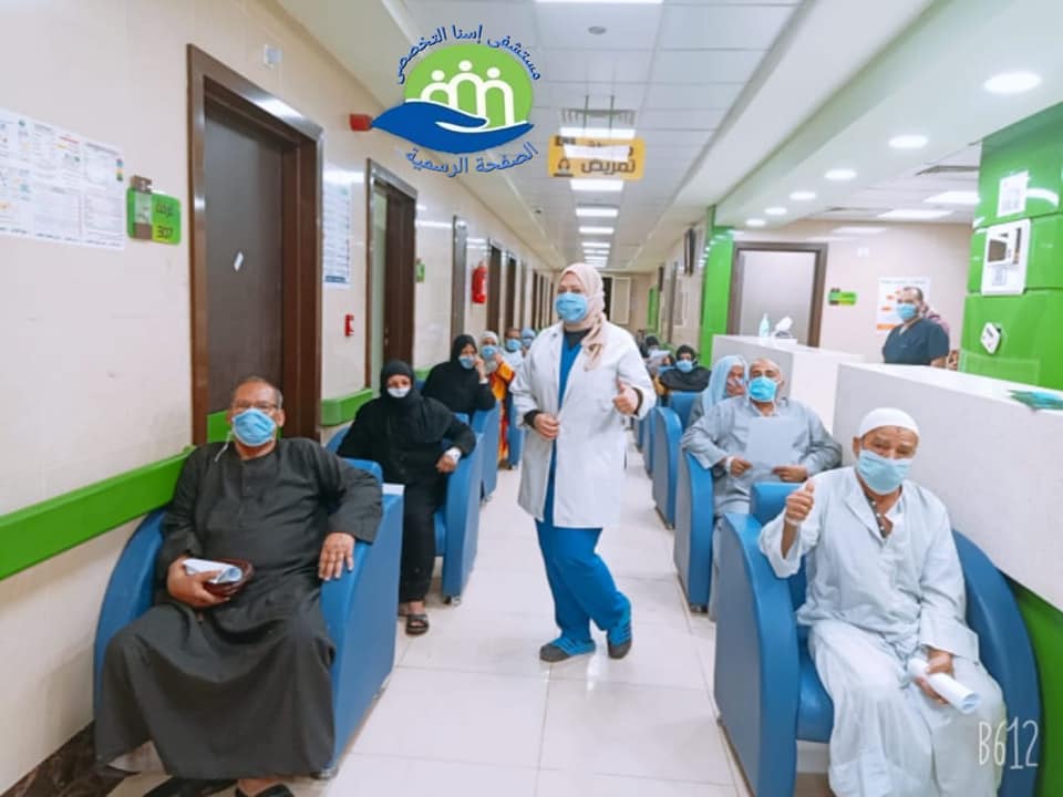 مستشفى إسنا للحجر الصحى تعلن خروج 14 حالة شفاء من كورونا (1)