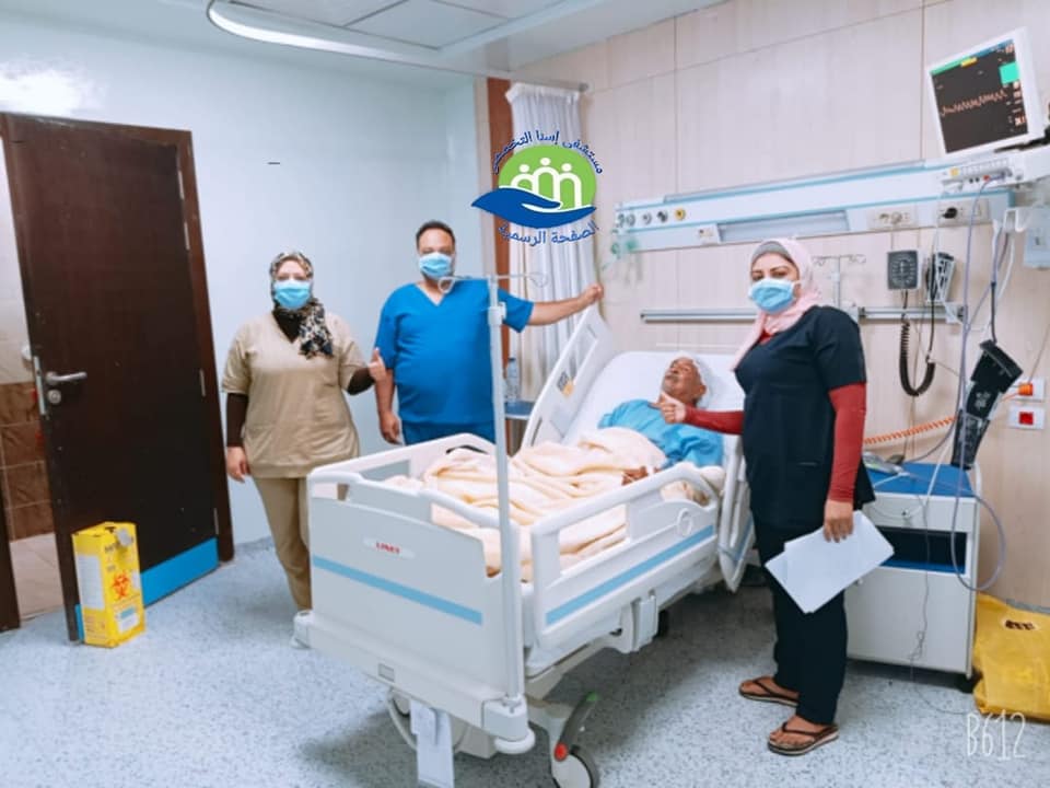 خروج 13 حالة شفاء من كورونا بمستشفى إسنا للحجر الصحى (4)