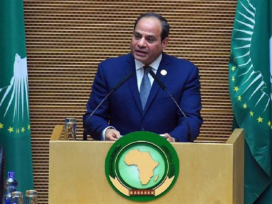 خطاب الرئيس السيسى في الاتحاد الأفريقي (1)