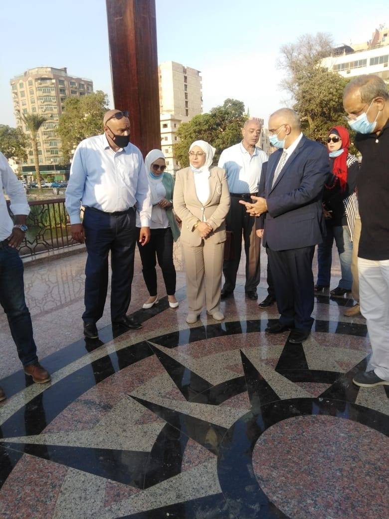 نائب محافظ القاهرة تتفقد أعمال تطوير كوبرى المانسترلى (1)