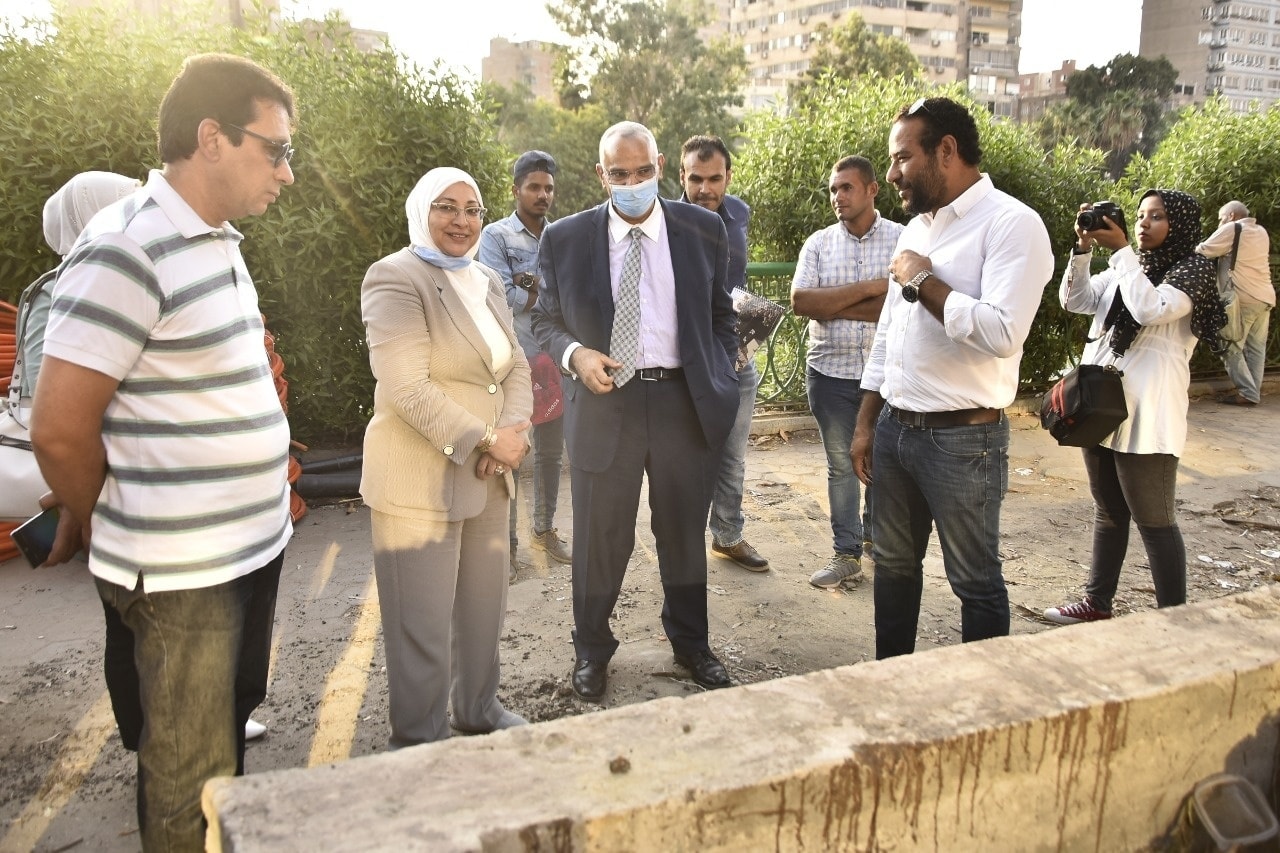 نائب محافظ القاهرة تتفقد أعمال تطوير كوبرى المانسترلى (4)