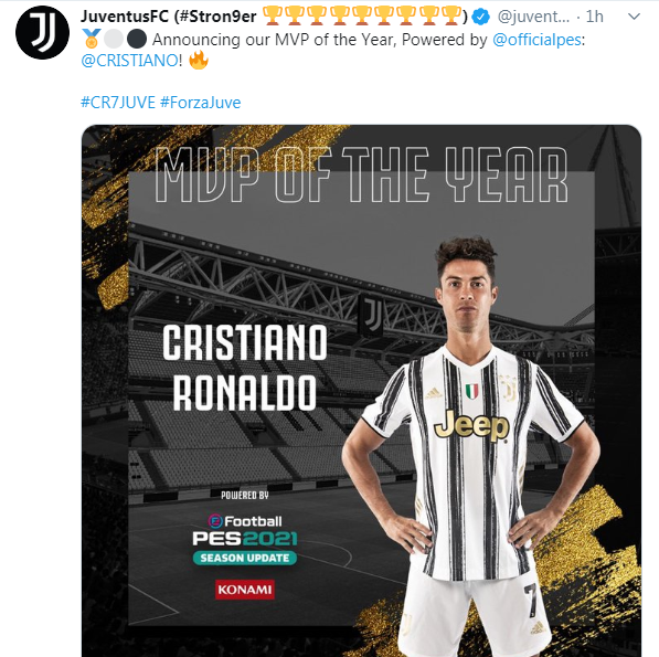 رونالدو لاعب العام فى يوفنتوس