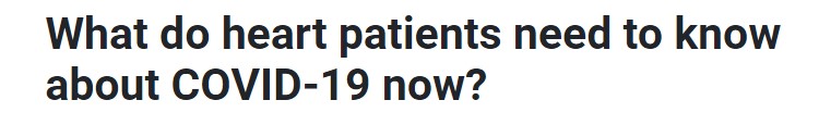 مرضى القلب وكورونا مرضى القلب وكورونا