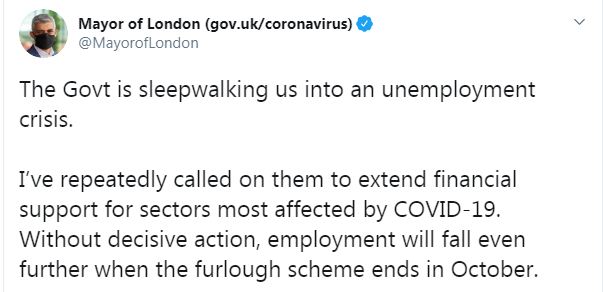 عمدة لندن على تويتر