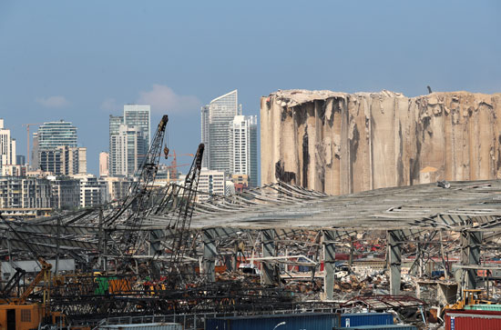 مشهد عام لأضرار انفجار بيروت