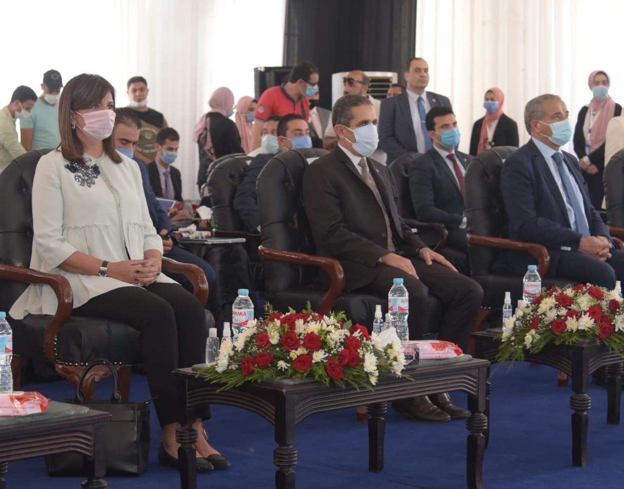 وزراء التموين الهجرة والتنمية المحلية والشباب والرياضة يشاركون في مؤتمر محافظة الغربية  (7)