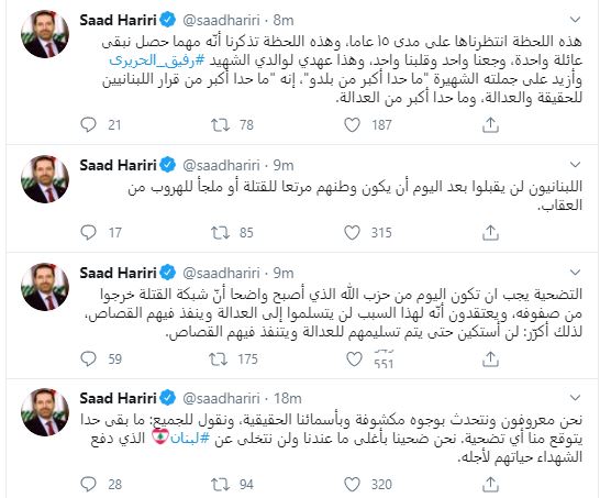 سعد الحريرى عبر تويتر (1)