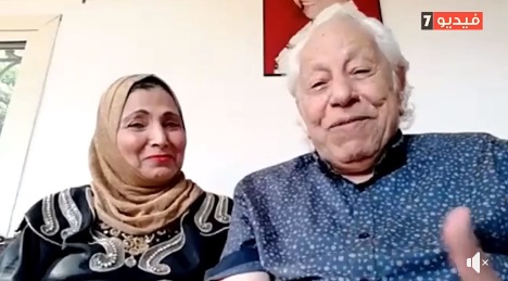 فاطمة عيد وزوجها شفيق الشايب في ضيافة تلفزيون اليوم السابع