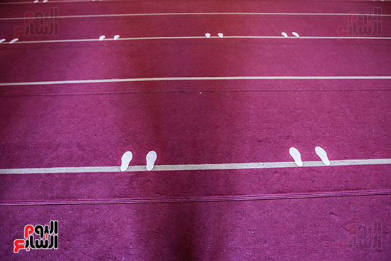 علامات الاجرائات الاحترازيه داخل المسجد علامات الاجرائات الاحترازيه داخل المسجد