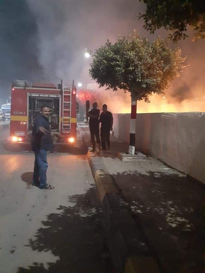 خلال السيطرة على الحريق