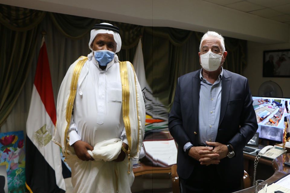 محافظ جنوب سيناء ورئيس اتحاد الهجن