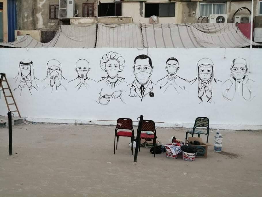جدارية بشمال سيناء لدعم قطاع الصحة (1)