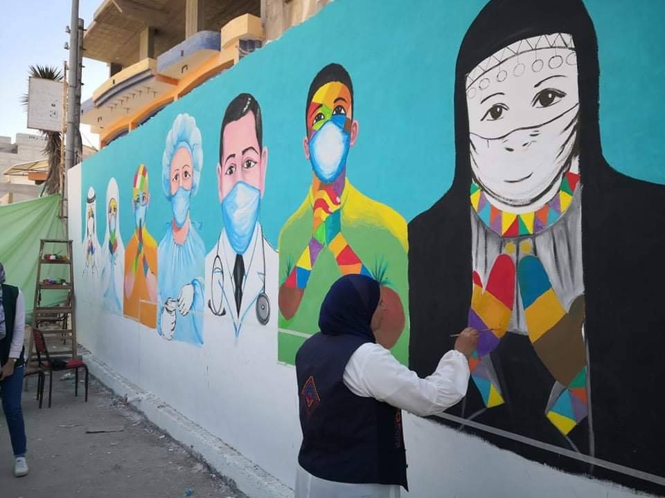 جدارية بشمال سيناء لدعم قطاع الصحة (2)