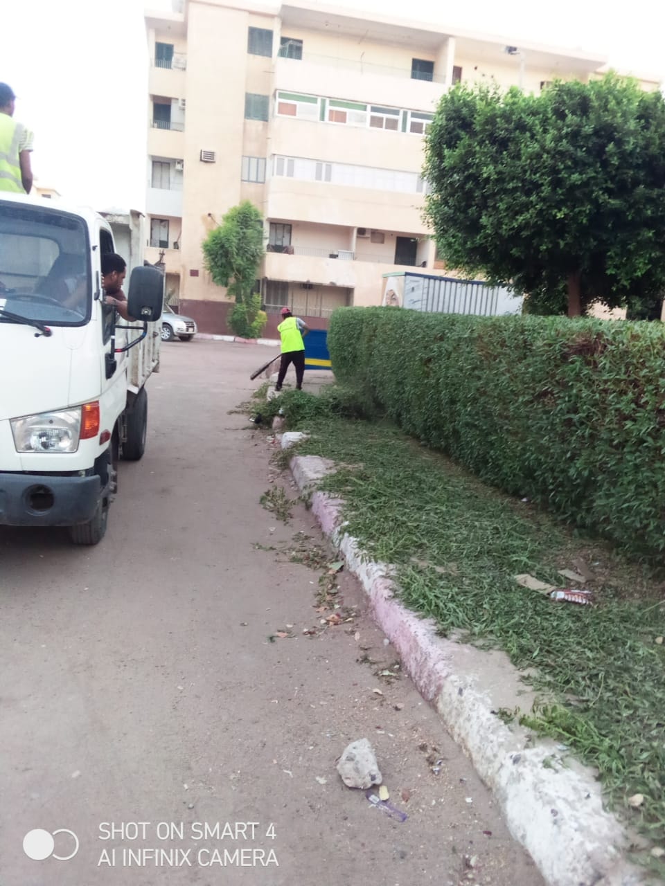 تكثيف أعمال النظافة ورفع مخلفات الاشجار بمنطقة أطلس باسوان (2)