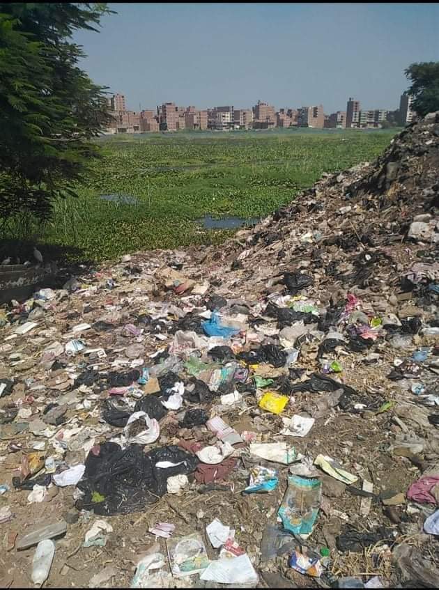 القمامة على ضفاف النيل