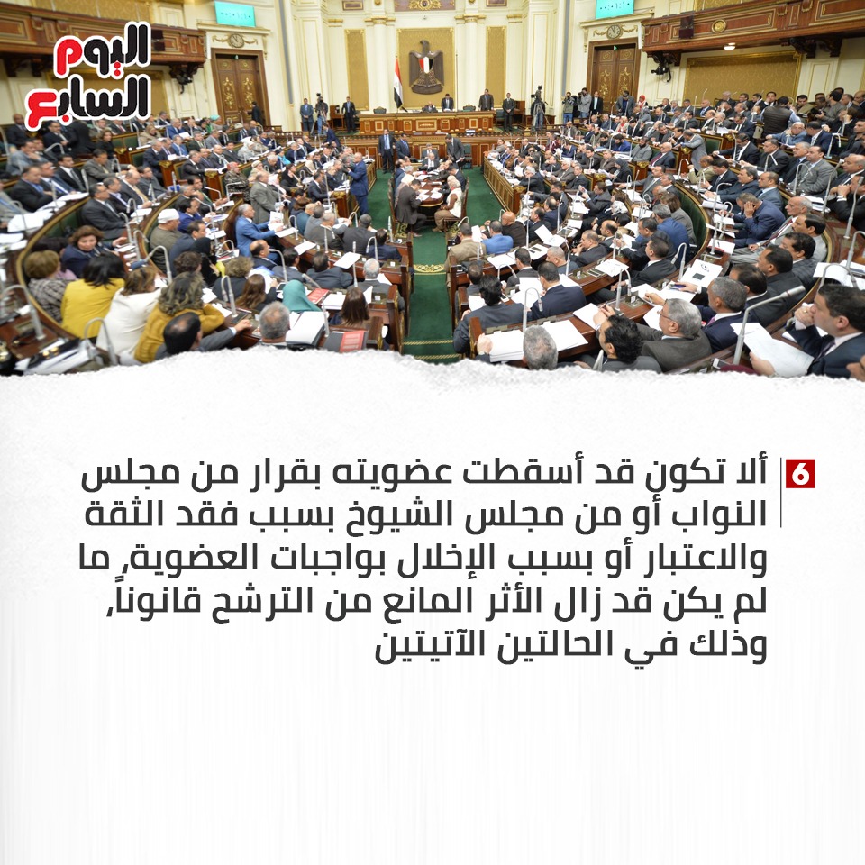 شروط الترشح لعضوية مجلس النواب (4)