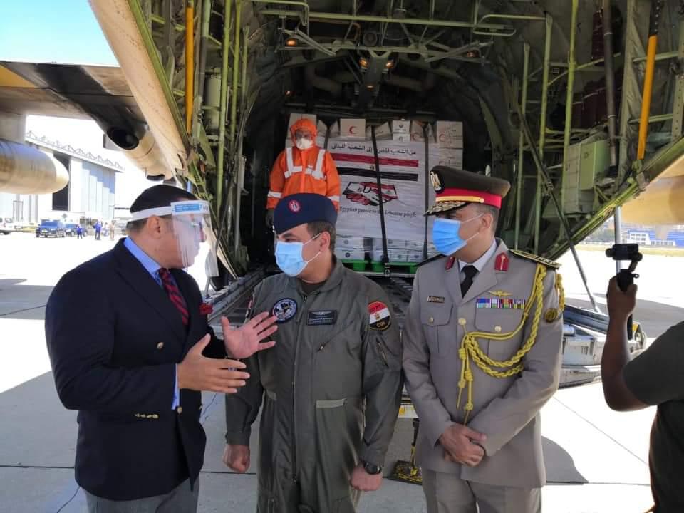 مساعدات مصرية للبنان