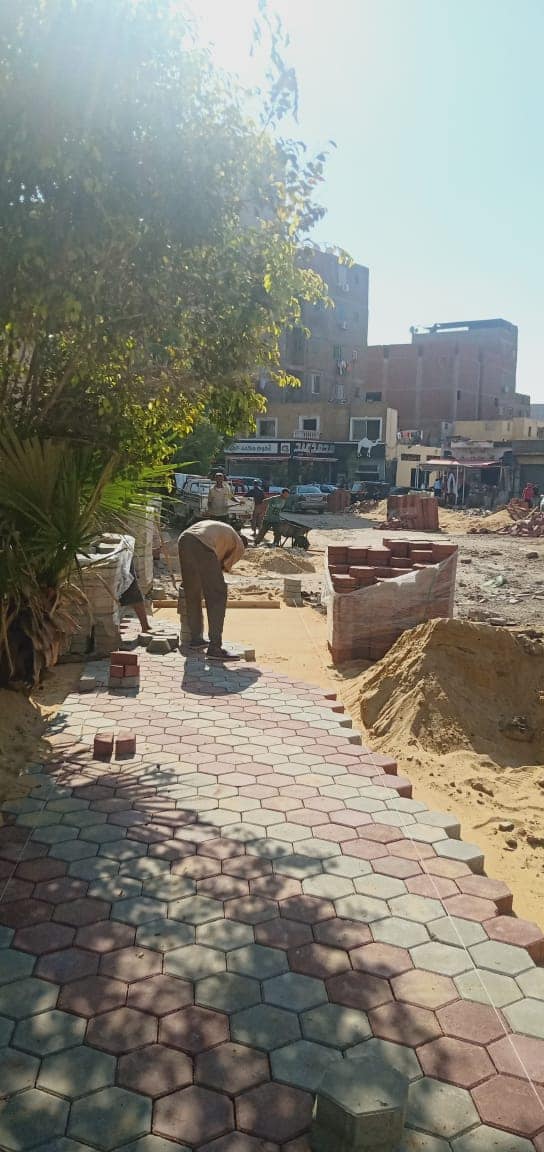 تطوير شوارع منطقة المدبح بالسيدة زينب (3)