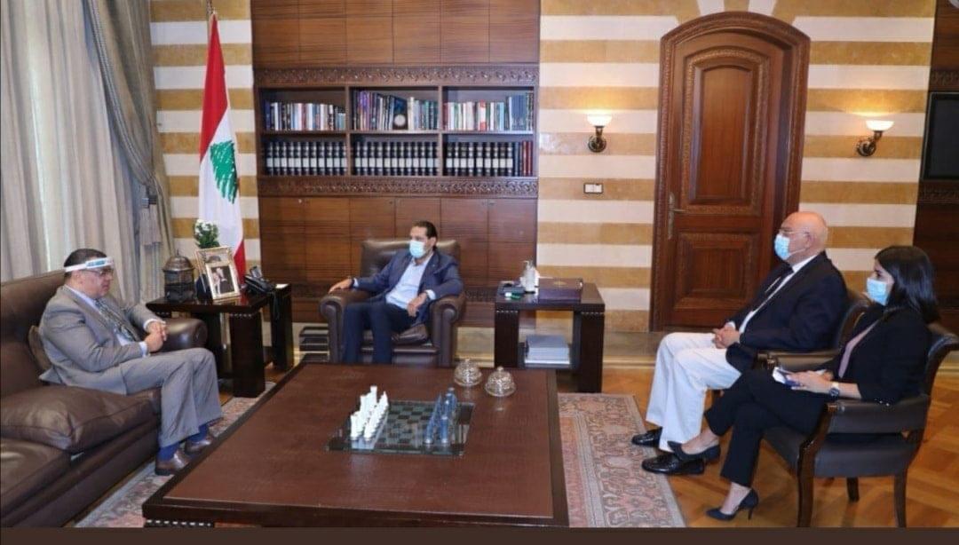 ياسر علوي سفير مصر بلبنان يلتقى القوى السياسية اللبنانية