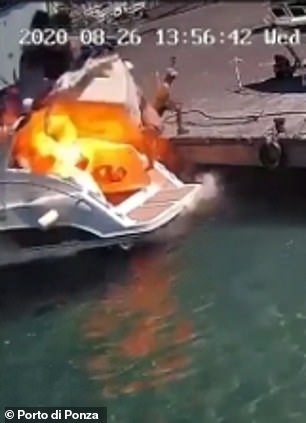 انفجار قارب