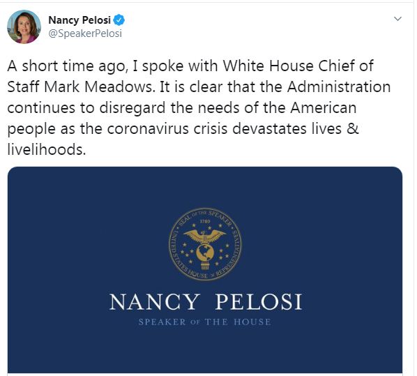 نانسى بيلوسى على تويتر