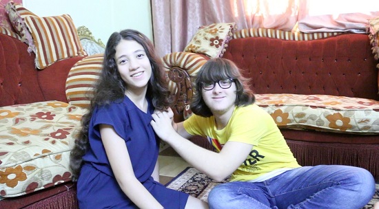 محمد مع أخته