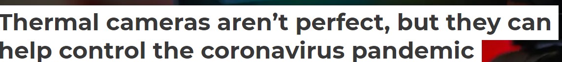 الكاميرات الحرارية وفيروس كورونا