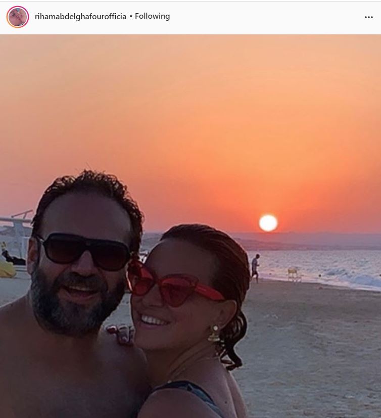 ريهام عبد الغفور في صورة جديدة مع زوجها