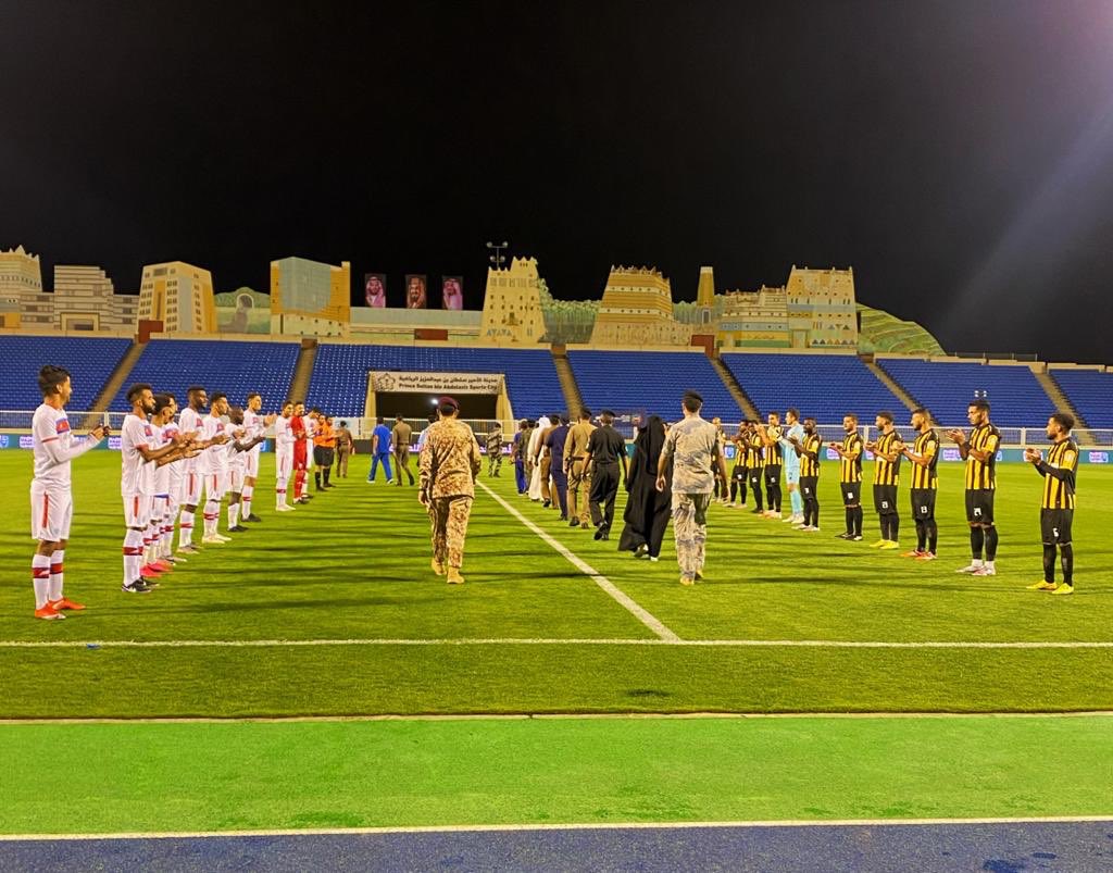 الممر الشرفي فى مباراة أبها والإتحاد