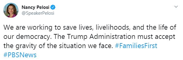 نانسى بيلوسى على تويتر