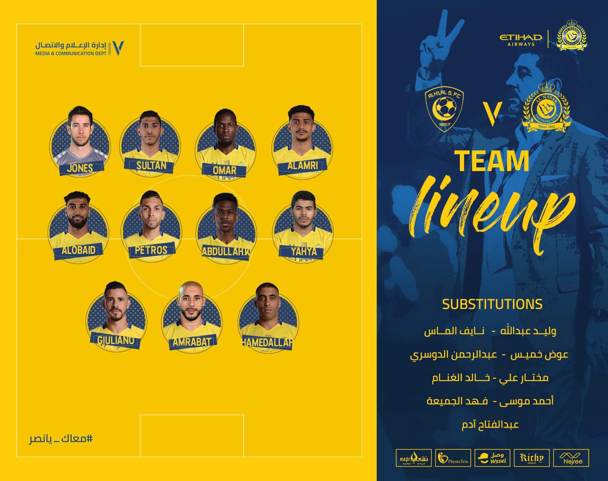 تشكيل النصر تشكيل النصر