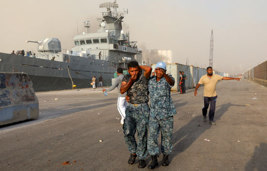 المصابين فى انفجار بيروت