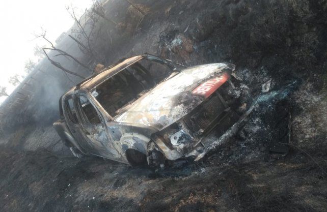 جانب من الخسائر بسبب حريق ايطاليا