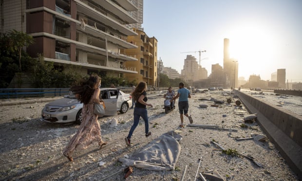 آثار تفجير بيروت