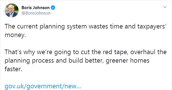 بوريس جونسون على تويتر