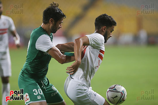 الشوط الاول بين الزمالك والمصرى (29)