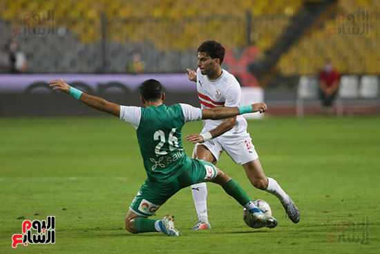 الشوط الاول بين الزمالك والمصرى (6)