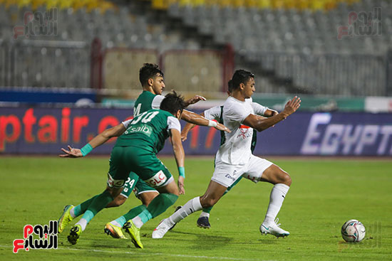 الشوط الاول بين الزمالك والمصرى (12)