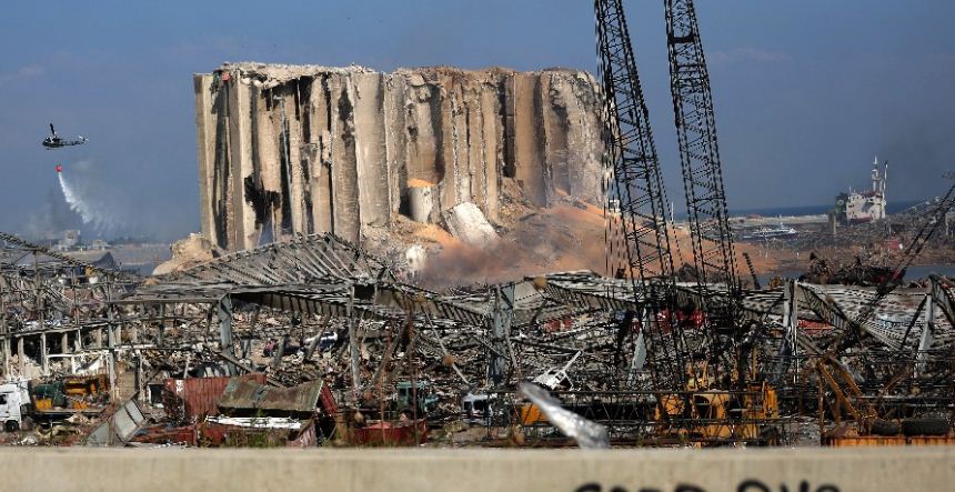 الغلال والاقماح بعد انفجار مرفأ بيروت