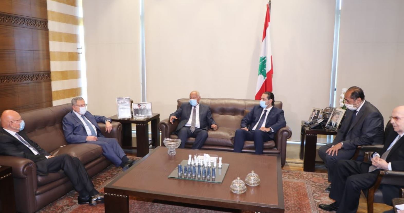 سعد الحريري يلتقي الأمين العام للجامعة العربية بحضور فؤاد السنيورة وتمام سلام (1)