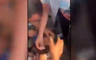 إصابة طفل فى مظاهرات بيروت (2)