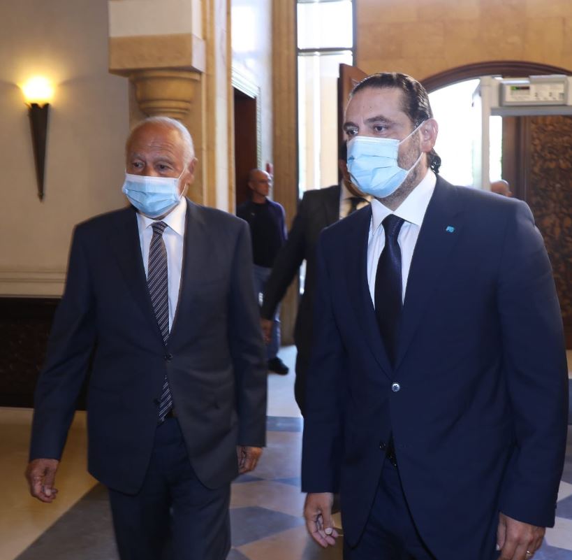 سعد الحريري يلتقي الأمين  العام للجامعة العربية