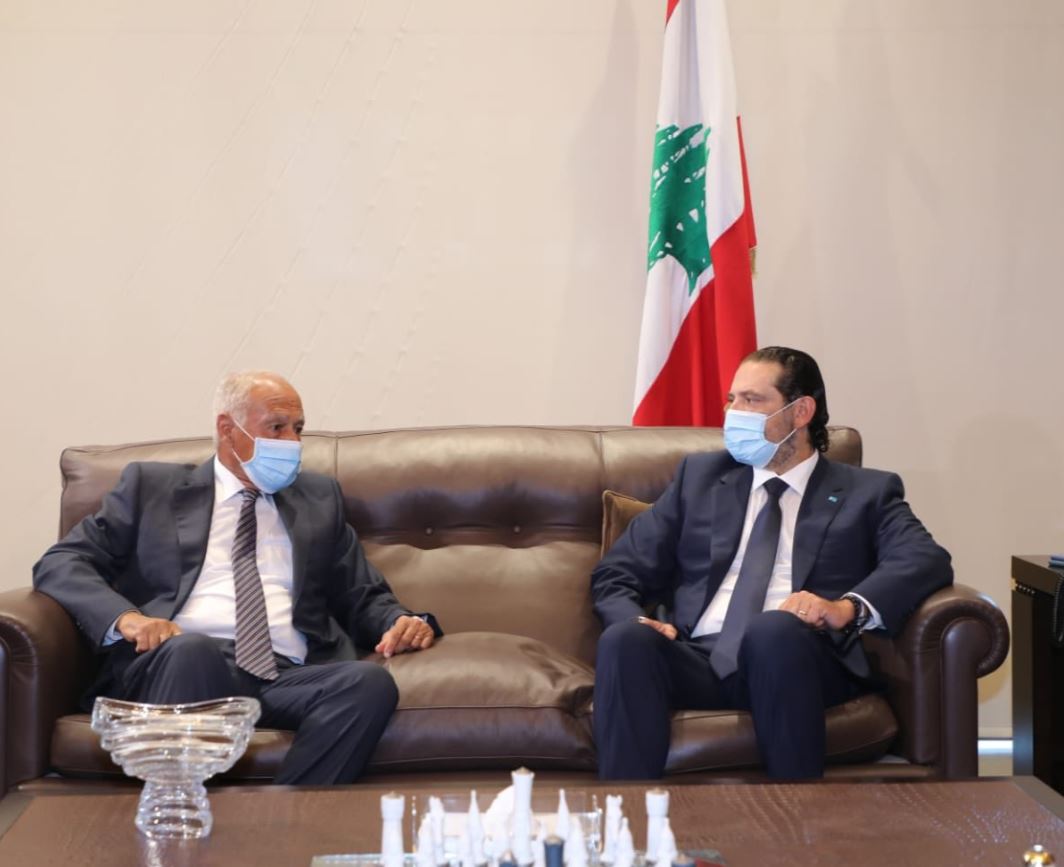 سعد الحريري يلتقي الأمين العام للجامعة العربية