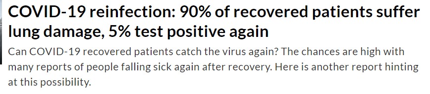 المتعافين من كوورنا ومشاكل الرئة