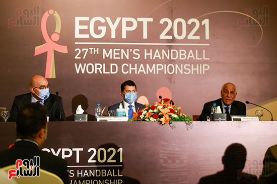 مؤتمراً صحفياً للإعلان عن تفاصيل حفل قرعة بطولة العالم لكرة اليد (10)