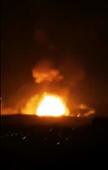 انفجار ضخم يهز مدينة الزرقاء الأردنية (2)
