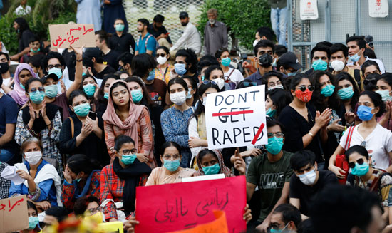 مظاهرات نسائية في باكستان (3)